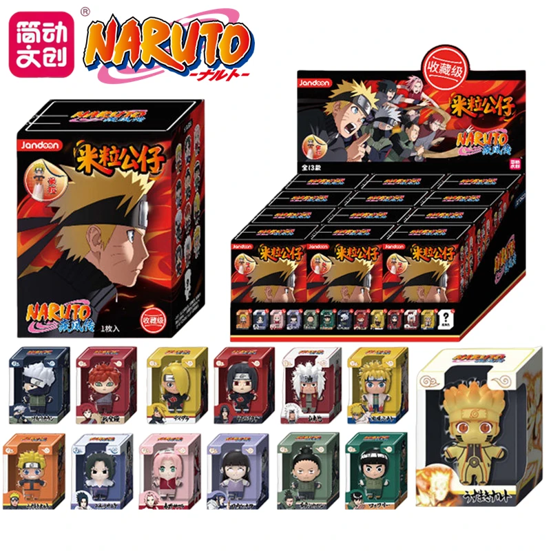 

JANDOOM Naruto Shippuden Mini Figure Blind Box Collectible Anime Doll Naruto Sasuke Sakura Kakashi Itachi Cute Toy Birthday Gift