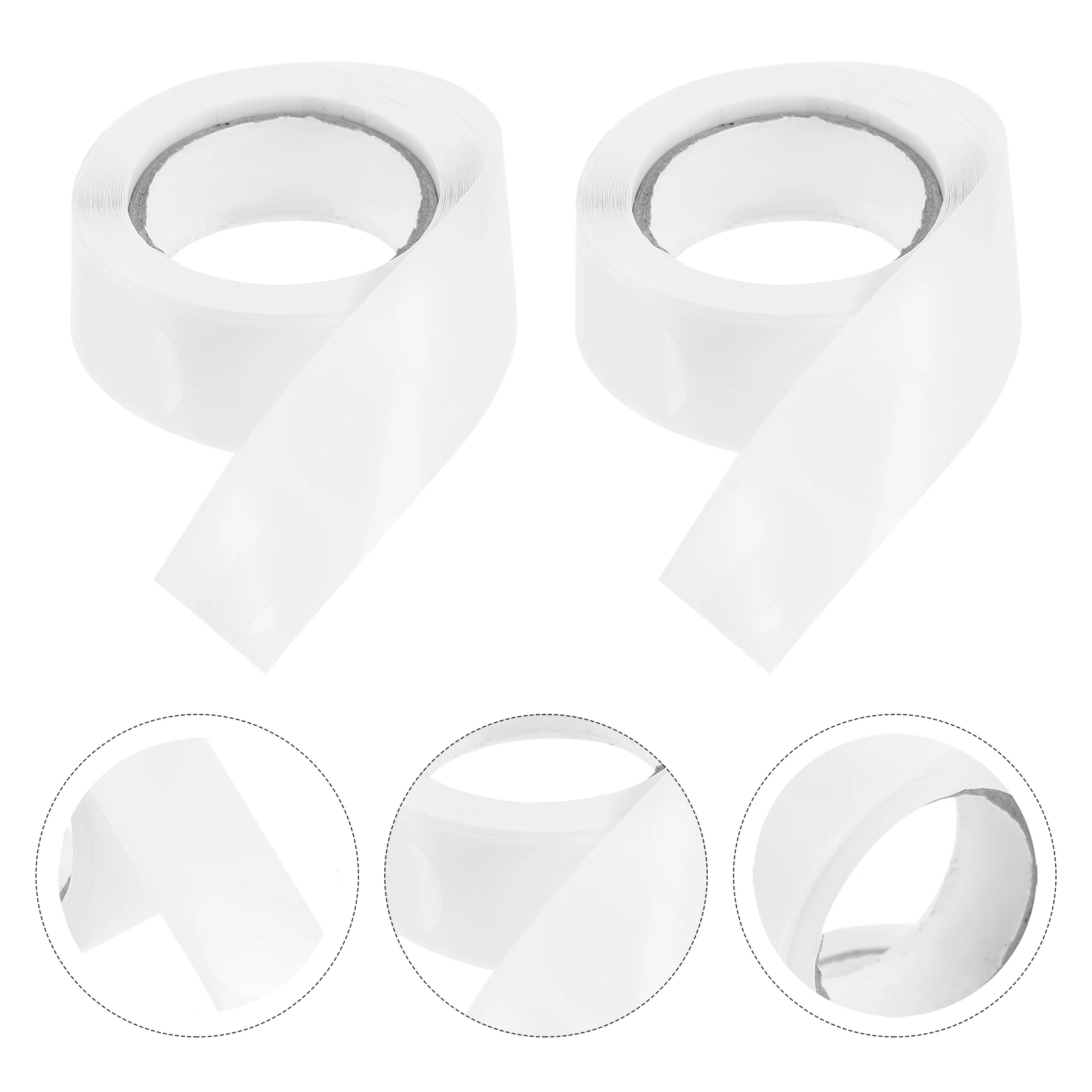 1000 Pcs Seal Label Sticker Clear Round Circle Dots Labels Envelope Sealer Stickers