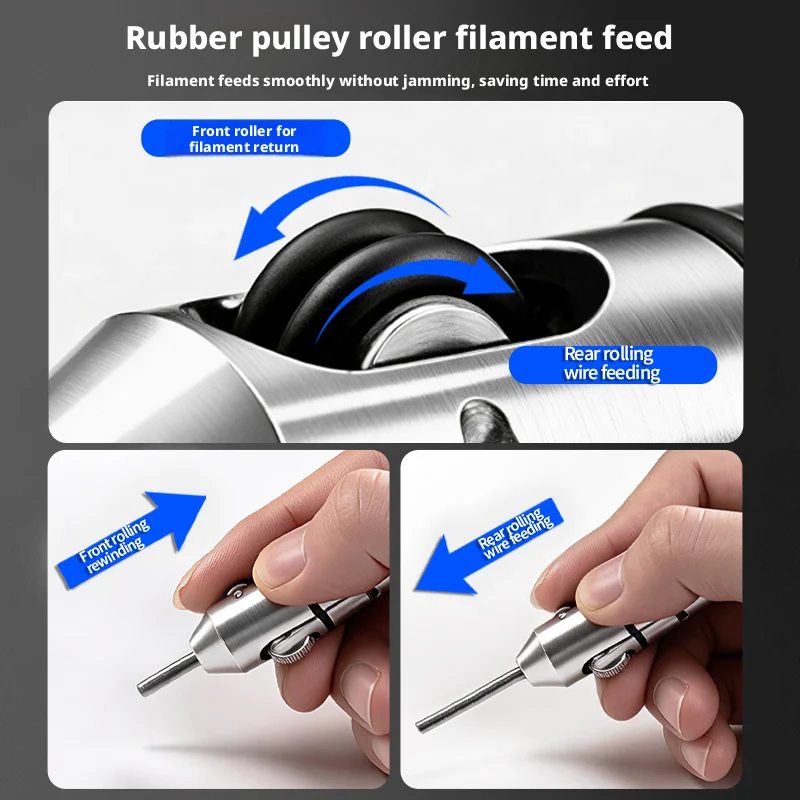 Rebekah TIG Pen Finger Feeder TIG Welding Wire Feeding Pen Argon Arc Filler Rod Holder Aluminum Alloy 1.0-3.2mm Welder Tool