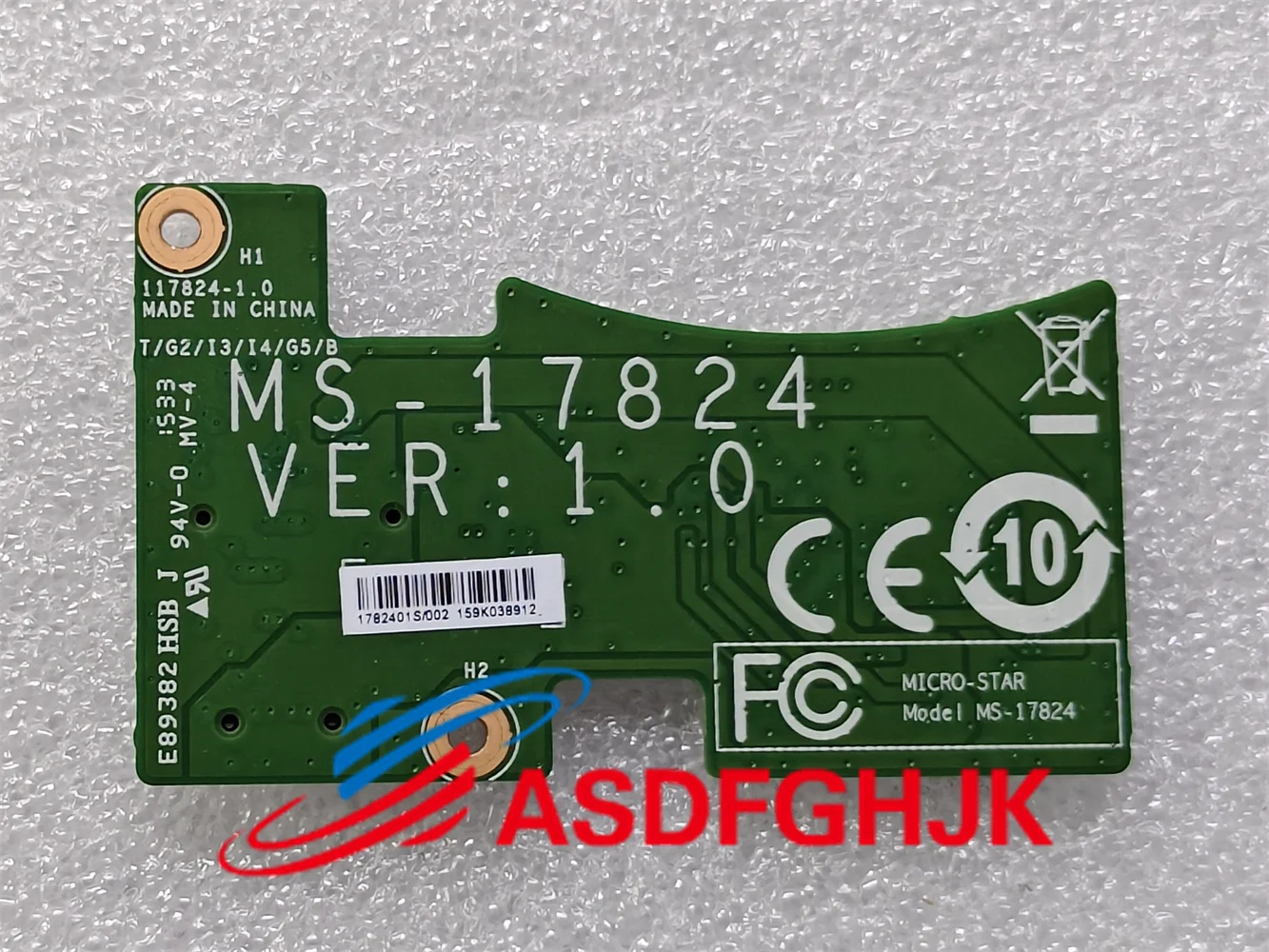 original FOR MSI GT72 GT72S MS-17824 VER:1.0 AUDIO SUB BOARD MS-17841 100% Test Ok