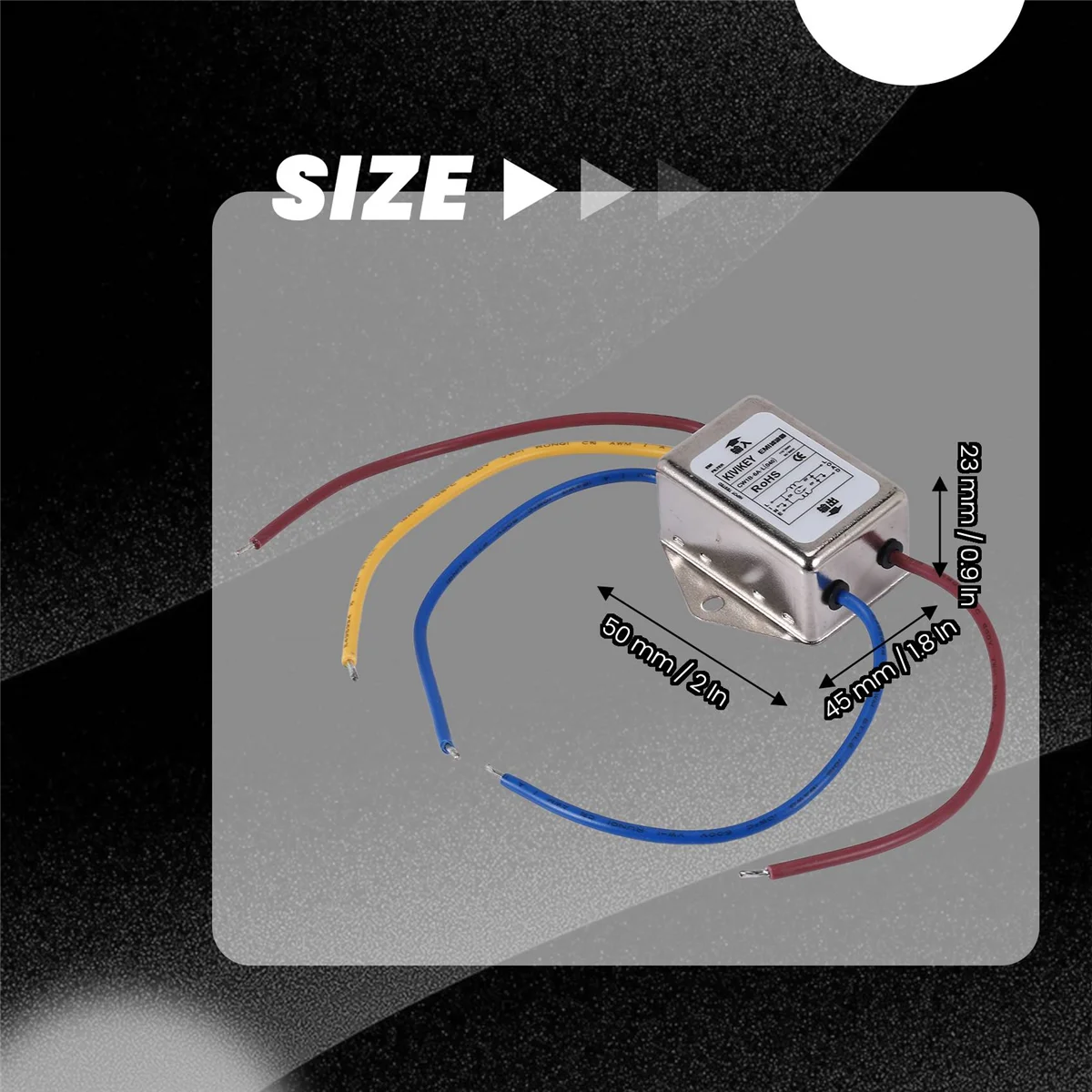 AT77 AC 115 В / 250 В 6 А EMI индивидуальный фильтр фазового шума