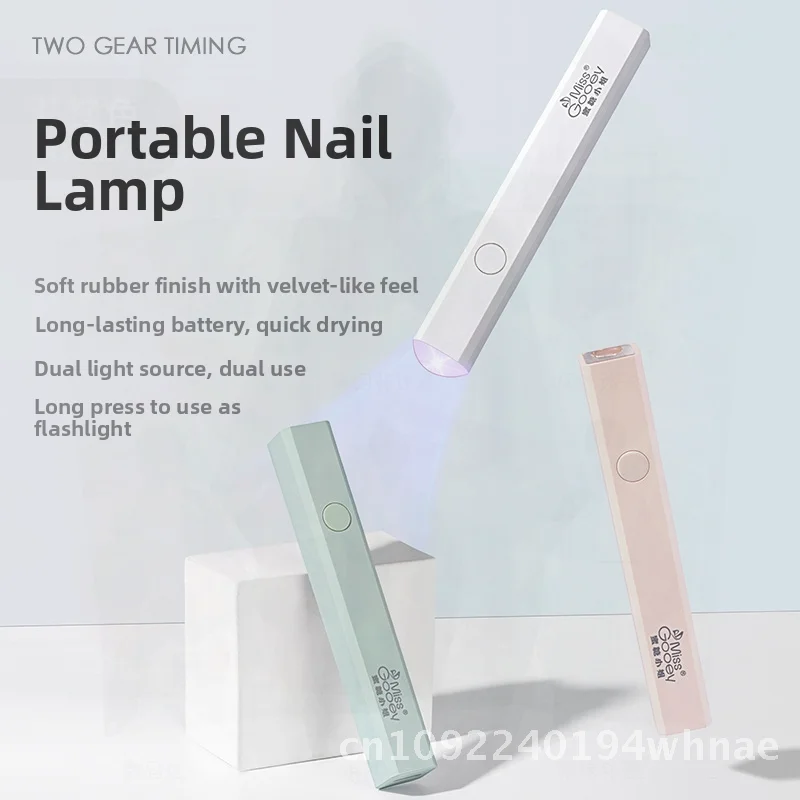 Draagbare Handheld Nail Art Lamp Mini Sneldrogende Lichttherapie Spotlight in Standaard Wit/Paars/Roze/groen Kleuren voor Nagel