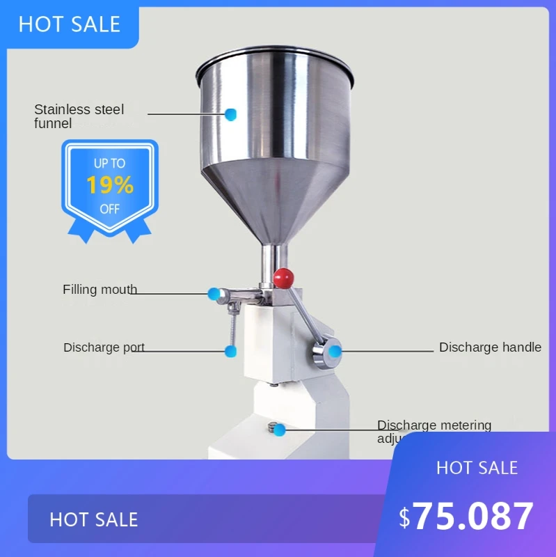 

7255-50ml Liquid Bottle Filling Machine Water Liquids Filling Machine for Shampoo Oil Cosmetic Cream Paste Bottle