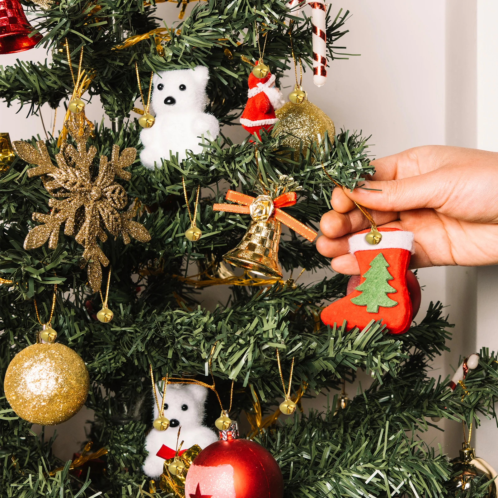 100 قطعة 12 مللي متر أجراس جلجل فضية صغيرة عيد الميلاد الديكور الحرفية Diy بها بنفسك الخياطة مجوهرات مهرجان الحلي عيد الميلاد الزفاف