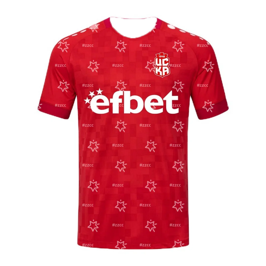 

25-26 Болгарская первая лига CSKA 1948 домашняя футбольная майка с 3D принтом осенняя спортивная быстросохнущая мужская футболка детская футболка