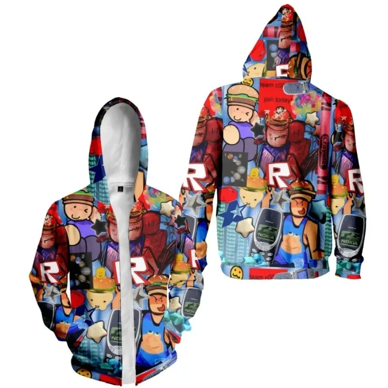

Robloxs Creative Forsaken Gubby Peripherals Cartoon Fashion Pullover Hooded Sweatshirt with Zipper and Daily Necessities
