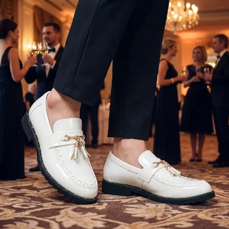 

Fashionable Loafers Men PU Casual Fashion Versatile High-quality Formal Shoes Gentlemen's Social Shoes Size 38-46 Men Shoes