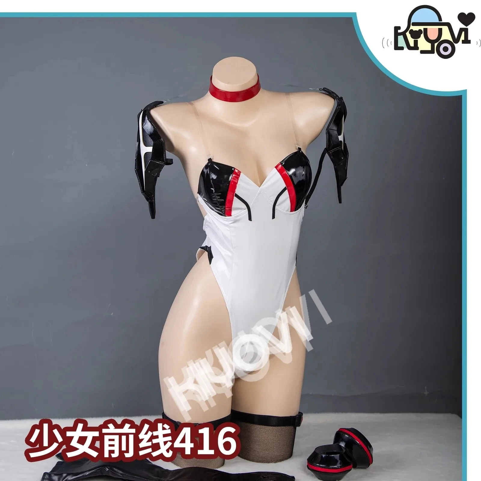 Game Girls Frontline HK416 Cosplay Costume Doujin Leather Jumpsuits Sexy Dress Wig Shoes For Women Men Halloween