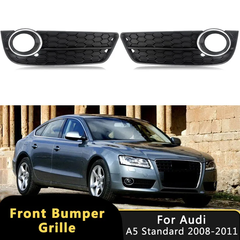 

2X сотовая сетка шестигранная для Audi A5 Standard 2008-2011, гоночный стиль, передний бампер, противотуманная фара, решетка 8T0807681 8T0807682, аксессуары