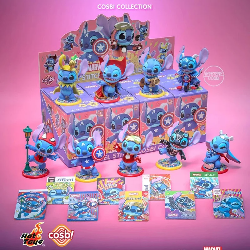 HotToys Stitch Serie COSBI Blind Box Mini Action Figure Giocattolo da Collezione Decorazione Anime Cartoon Regalo per Donne Fan