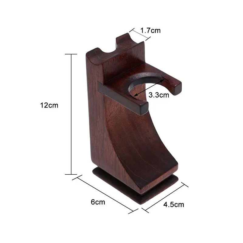 High-grade Rosewood Shaving Brush Razor Holder Stand Safely Non-slip Shaving Holder Organizer Male Barber Shaving Tool