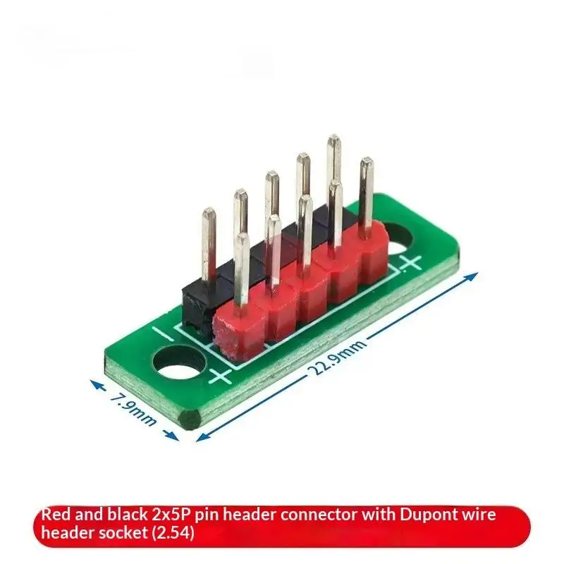 2-Row 5P/6P Pin Distribution Board 1/5Pcs 2.54mm Terminal Wire Transfer Board for Student Electronic Experiment Projects