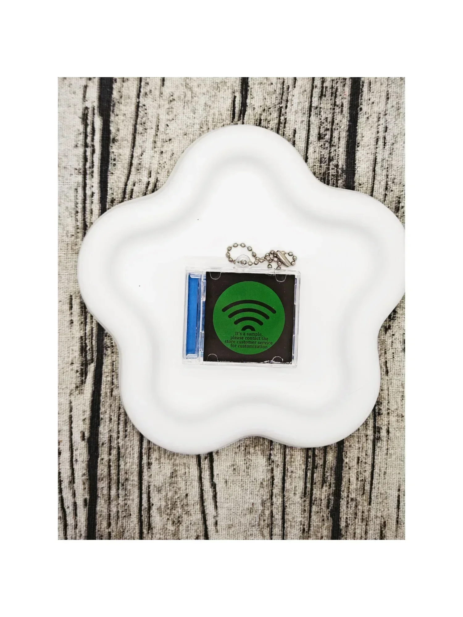 Custom Mini Ablum CD Keychain with NFC Personalize Music Applications for Kanye Graduation Alternative Rap Pop-Rap Music Lover