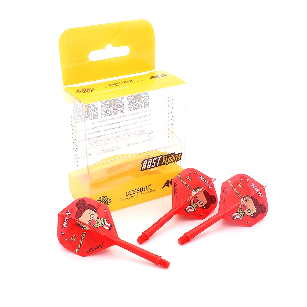 

CUESOUL Rost Integrated Dart Shaft and Dart Flights Standard Shape Print,M-28mm