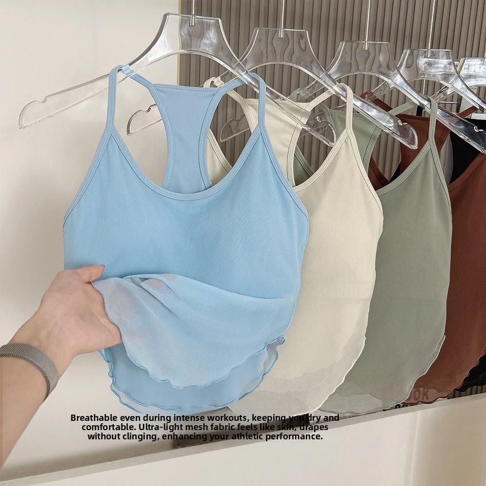 

Спортивный бюстгальтер Pure Desire Me для женщин: повседневный, для йоги, бега, фитнеса, топ-майка с контролем боковой поддержки груди, тонкий, из нейлона и спандекса