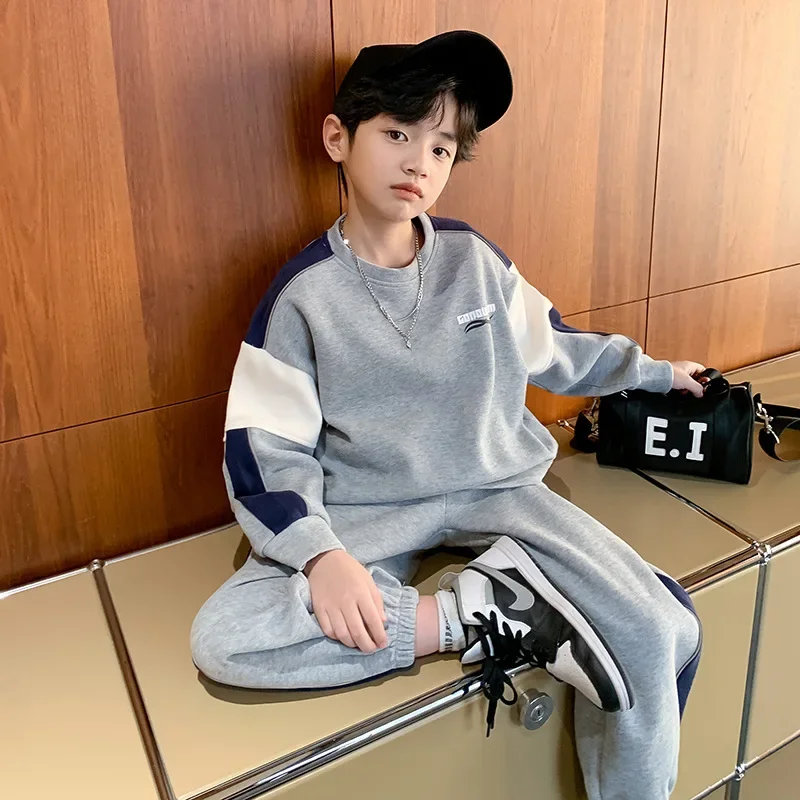 

Boys Spring Autumn 2-piece Suit Sweatshirt Sporty Style Trendy Clothes New 2025Collection Children's Fashion Outfit