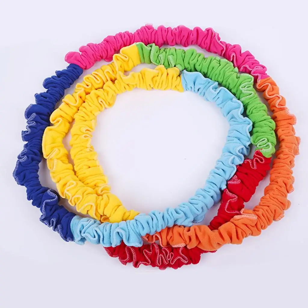 Team Play Stretchy Latex Band Ring Group Activity Elastic Band Exercise Equipment for Gym School Backyard