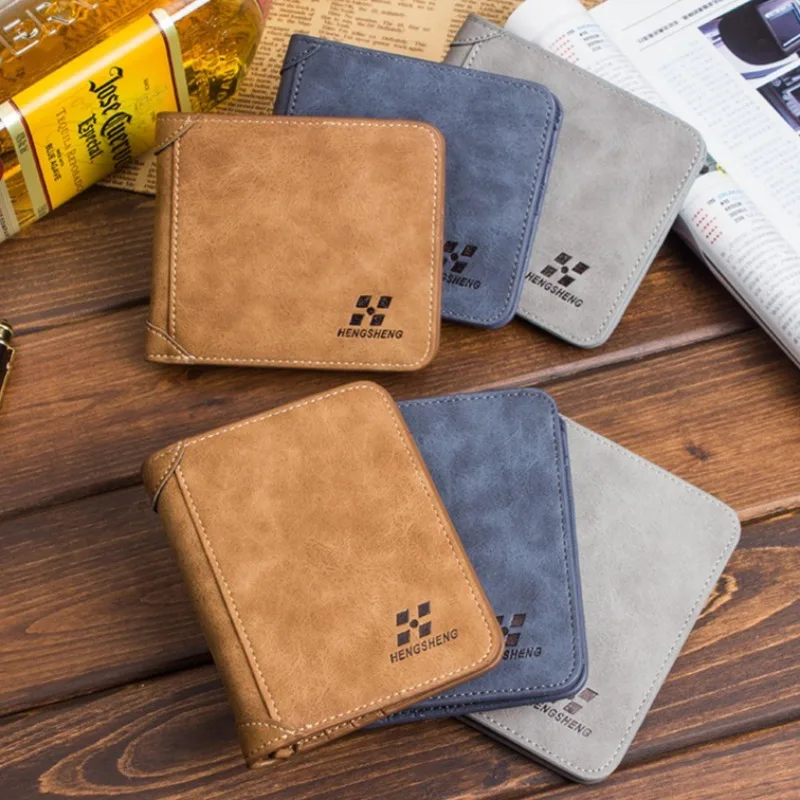 

Men's Wallet High Quality PU Leather Billfold Credit Card/ID Holders Inserts Coin Purses Luxury Business Foldable Wallet