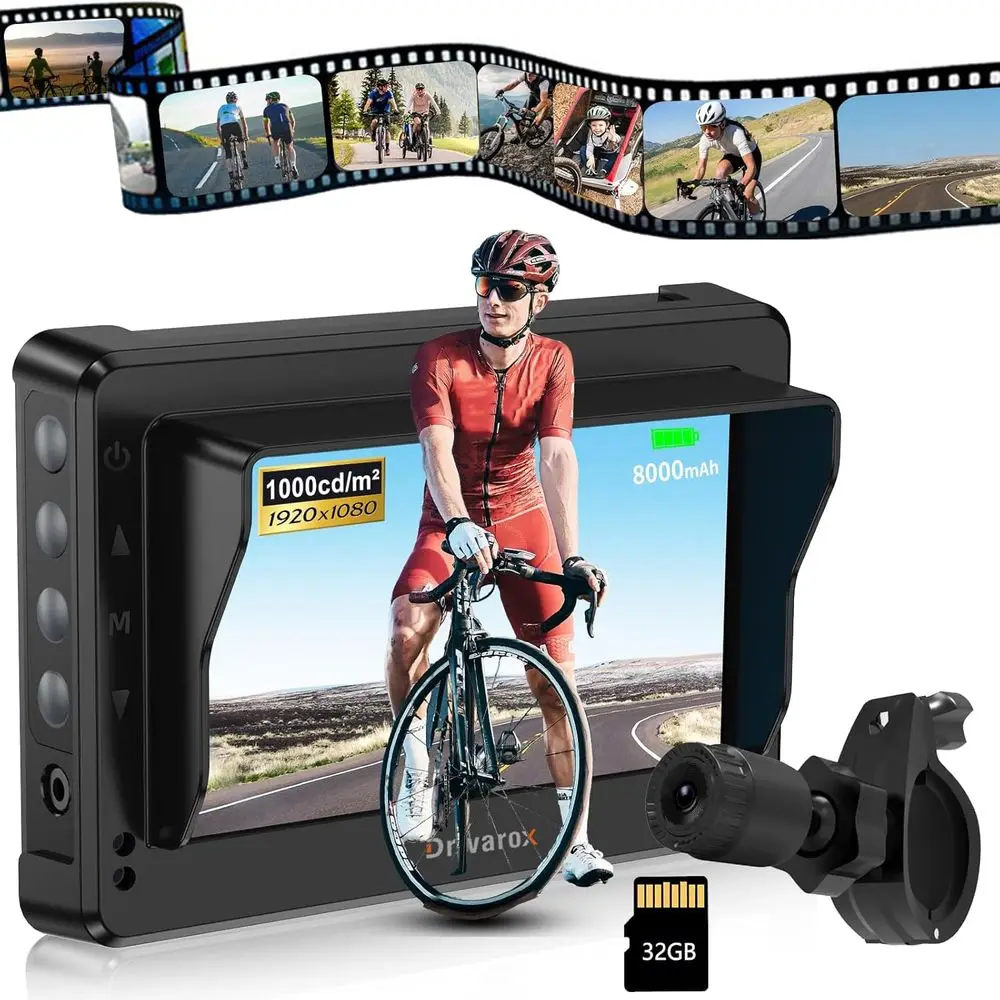 1080P Rear View Bicycle Camera with Loop Recording