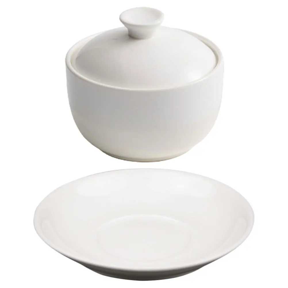 

Ceramic Stew Pot Lid Safe Healthy Cooking Versatile Kitchen Tableware Elegant Design Heat Retention Soup Bowl Home Kitchen