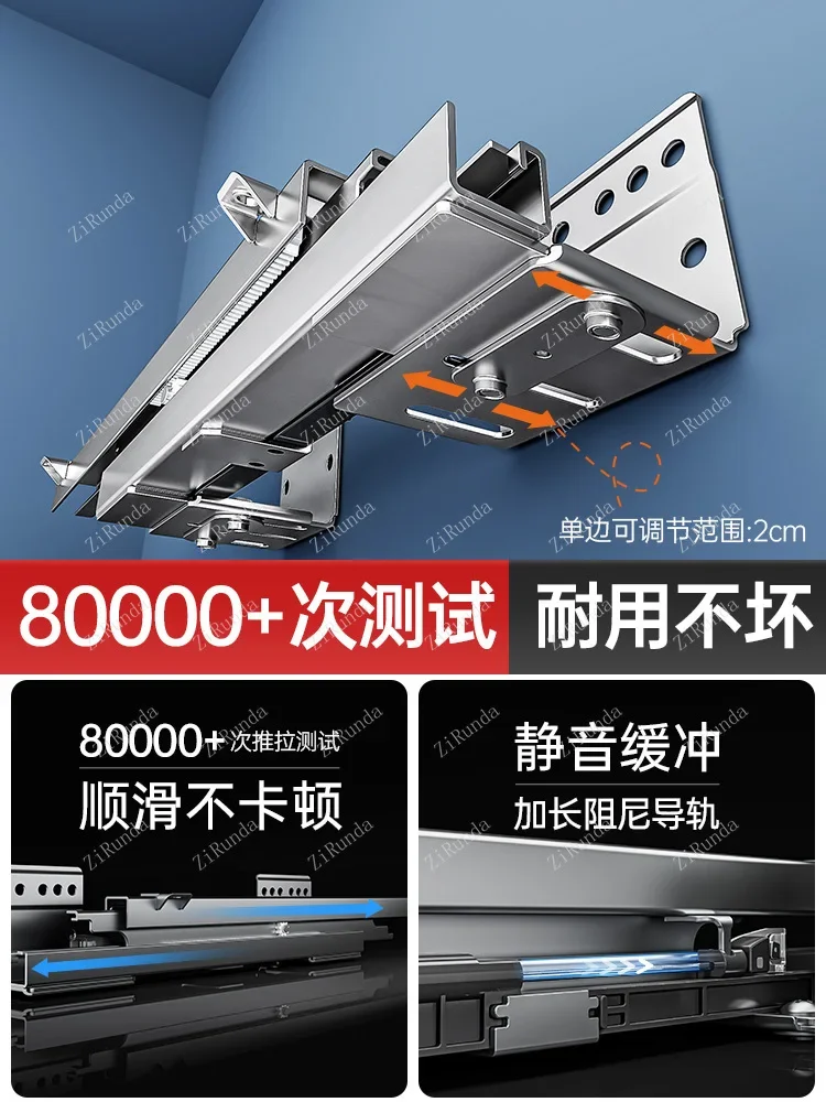 304 Stainless Steel Double Kitchen Cabinet, Dishes Armário, Bowl Rack