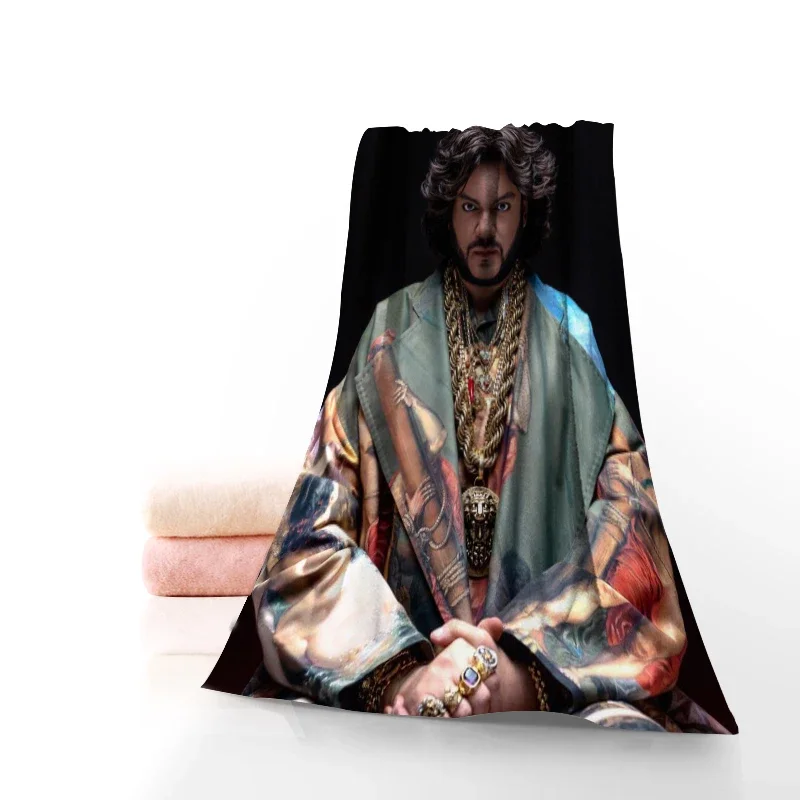 35x75cm Towels Custom Philipp Kirkorov Singer Printed Square Towels Microfiber Absorbent Drying Bath Towels Washcloth 0427