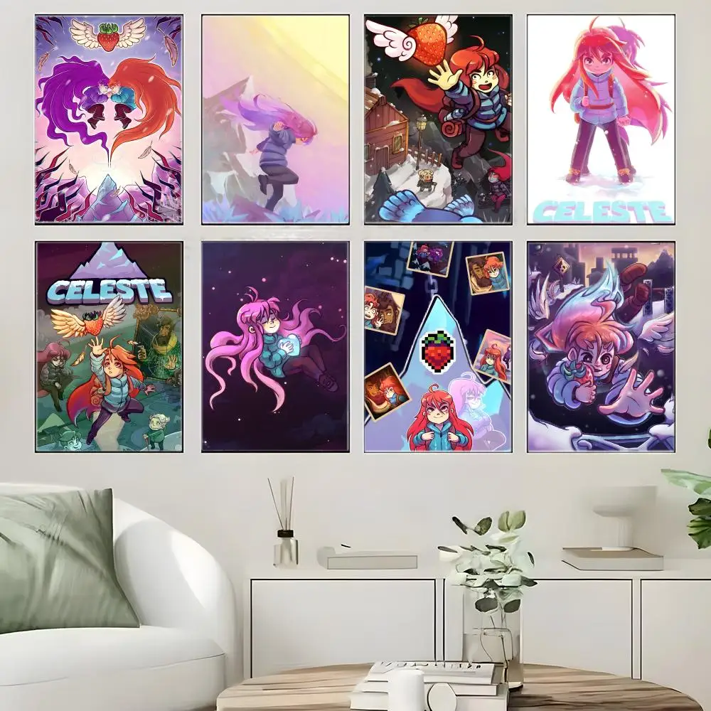 Action Adventure C-Celeste Poster  Self-adhesive Art Waterproof Paper Sticker Coffee House Bar Room Wall Decor
