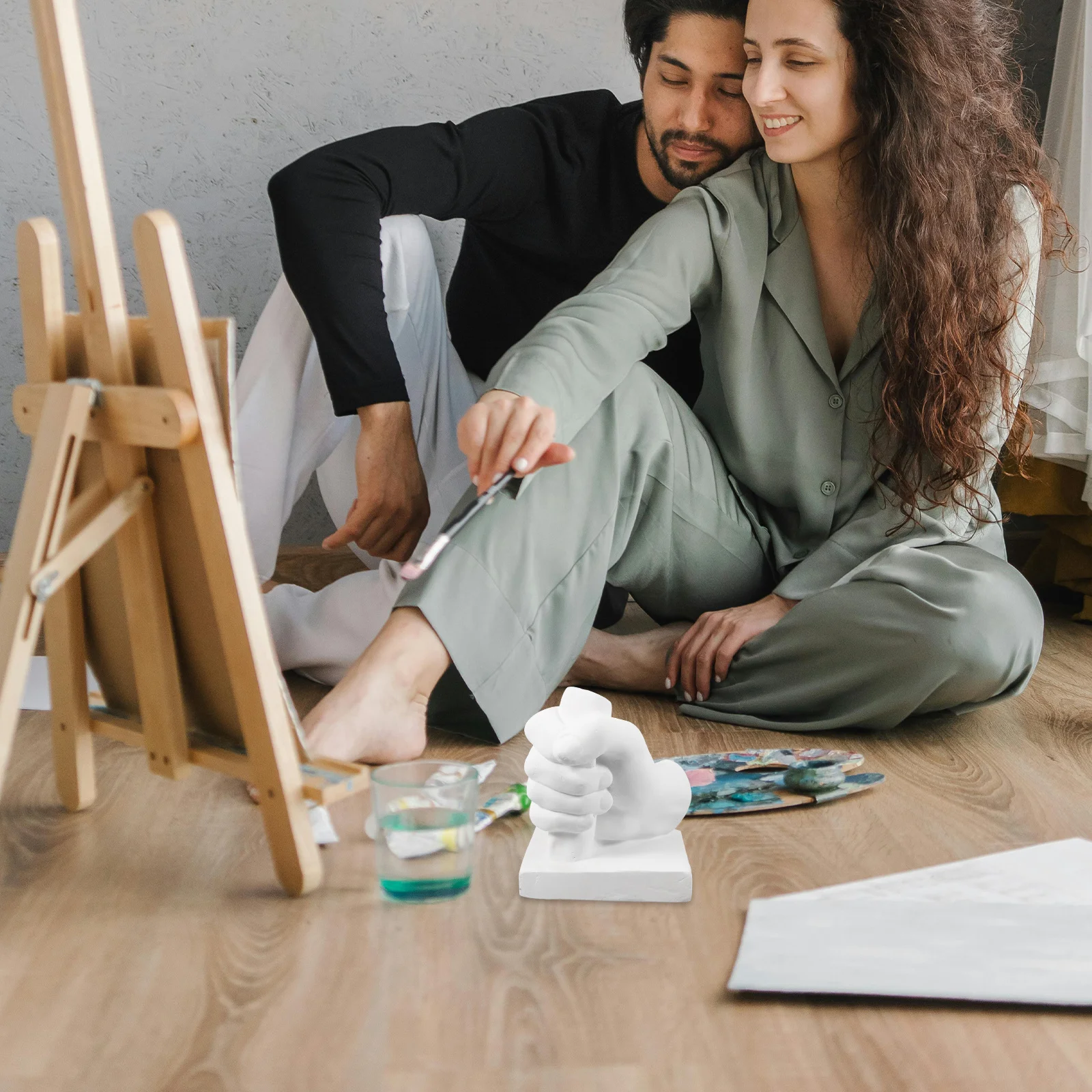 

Sketch Hand Sculpture Gypsum Desktop Creative Drawing Practice Tool for Art Learning and Teaching Aid Gypsum Sculpture