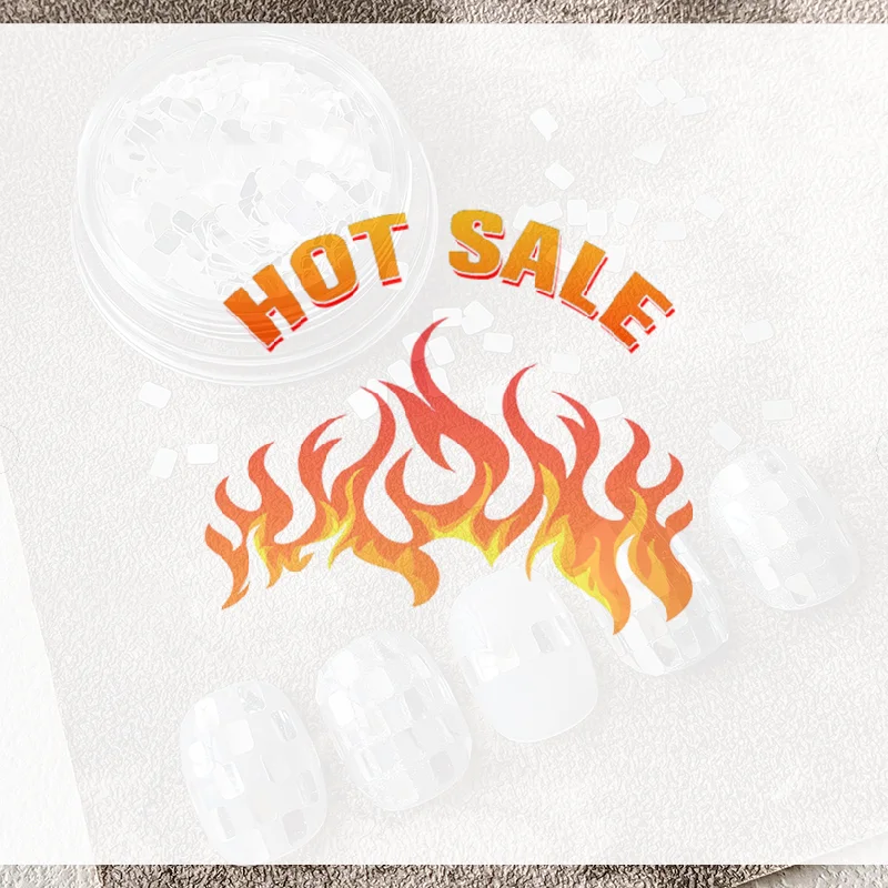 1병 사각형 실버 네일 글리터 주얼리 미니멀리스트 및 반짝이는 라이트 럭셔리 스타일 장식 재료