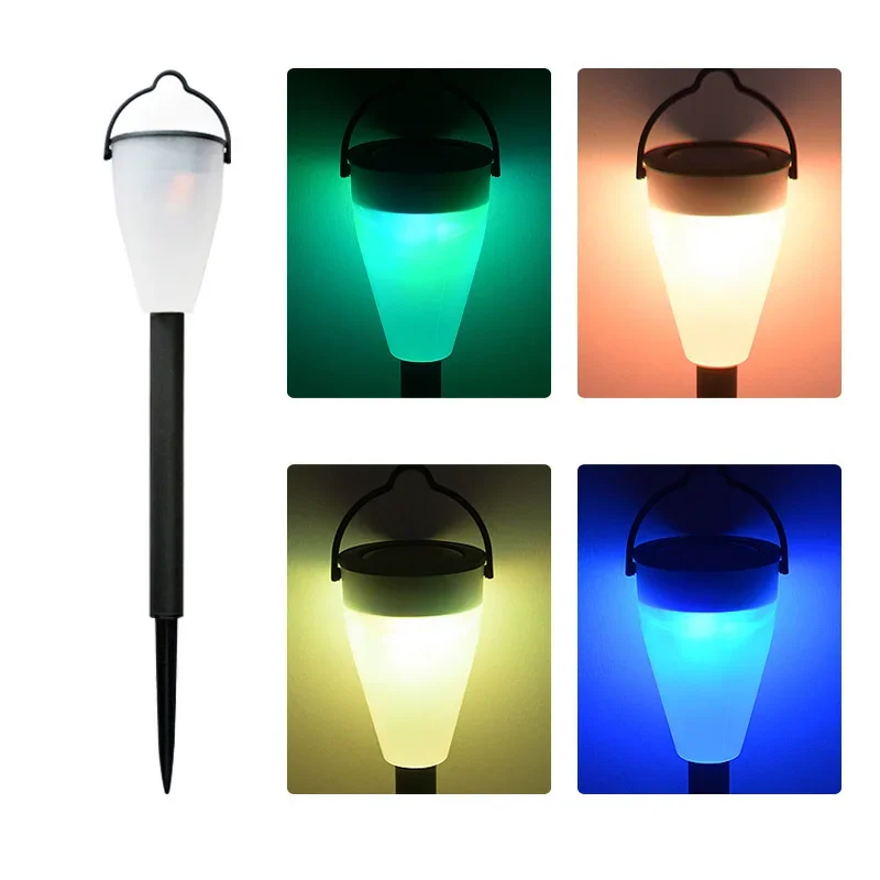 جديد ملون الشمسية في الهواء الطلق أضواء الحديقة فناء الديكور المناظر الطبيعية ضوء حديقة ضوء LED ضوء الليل الصغيرة