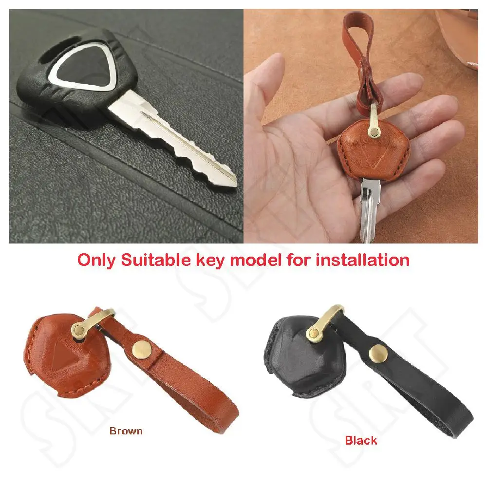 

Fits for Triumph Trophy 1215 SE Thunderbird 1600 1700 COMMANDER Motorcycle Key Leather Case Cover Fashion KeyChain KeyRing