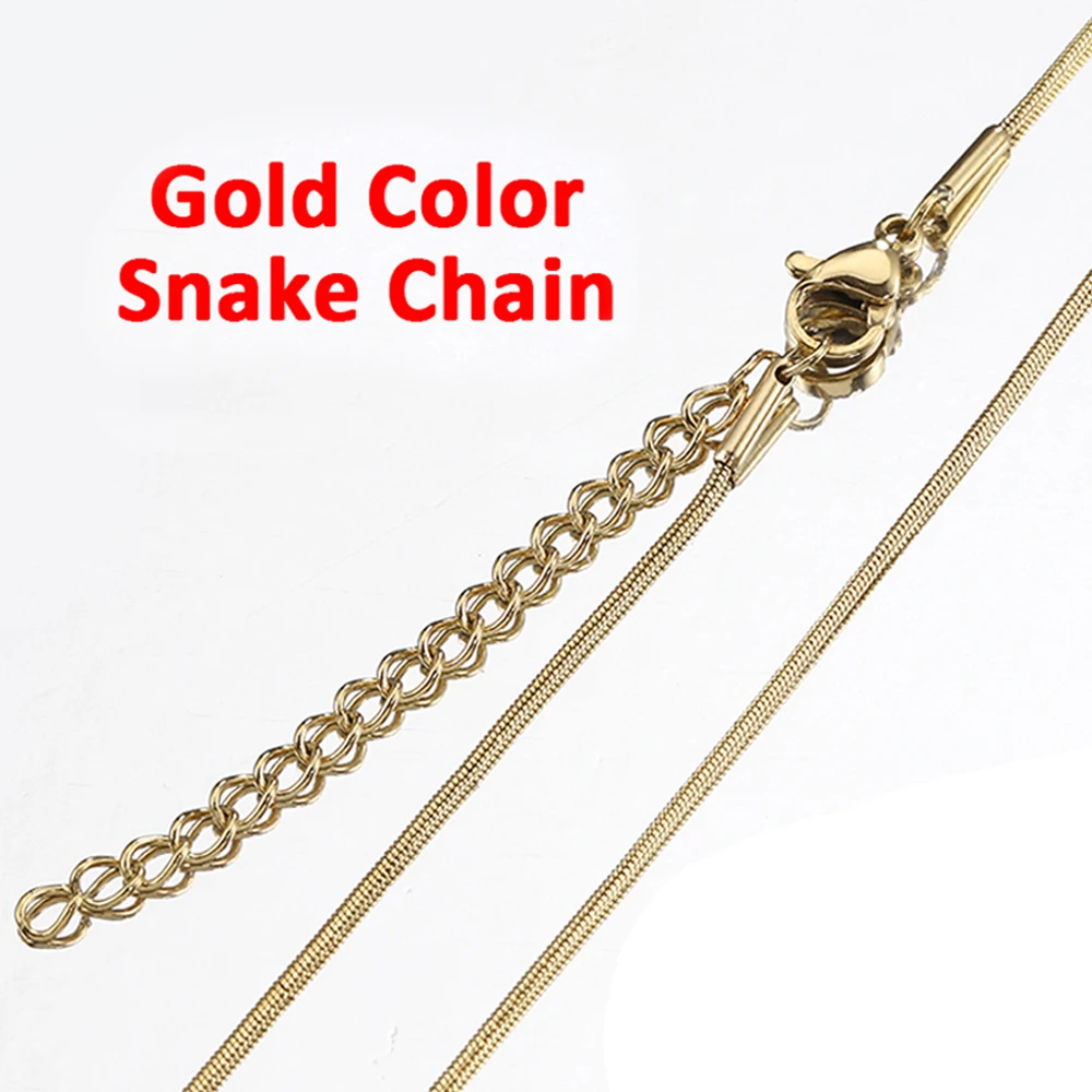 MINGXUAN Stainless Steel Bead Chain Necklace Silver 50cm 8
