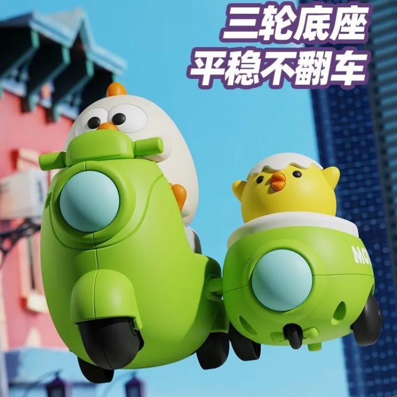 

Kawaii Children's Cartoon Press Inertia toy car Three Wheel New Power Car Animal toys for kids 2 to 4 years old