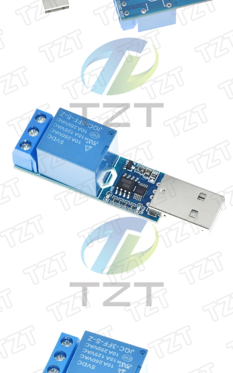 TZT 1/3 Stück LCUS-1/2/4-Wege USB-Relaismodul TZT Elektronischer Konverter USB Intelligenter Steuerschalter für Arduino – Detail 9