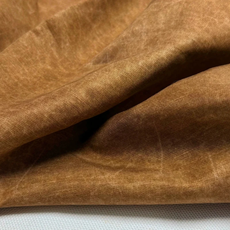 Rayon Silk Fabric Yellow Brown - Sewing Tweed Fabric review and price