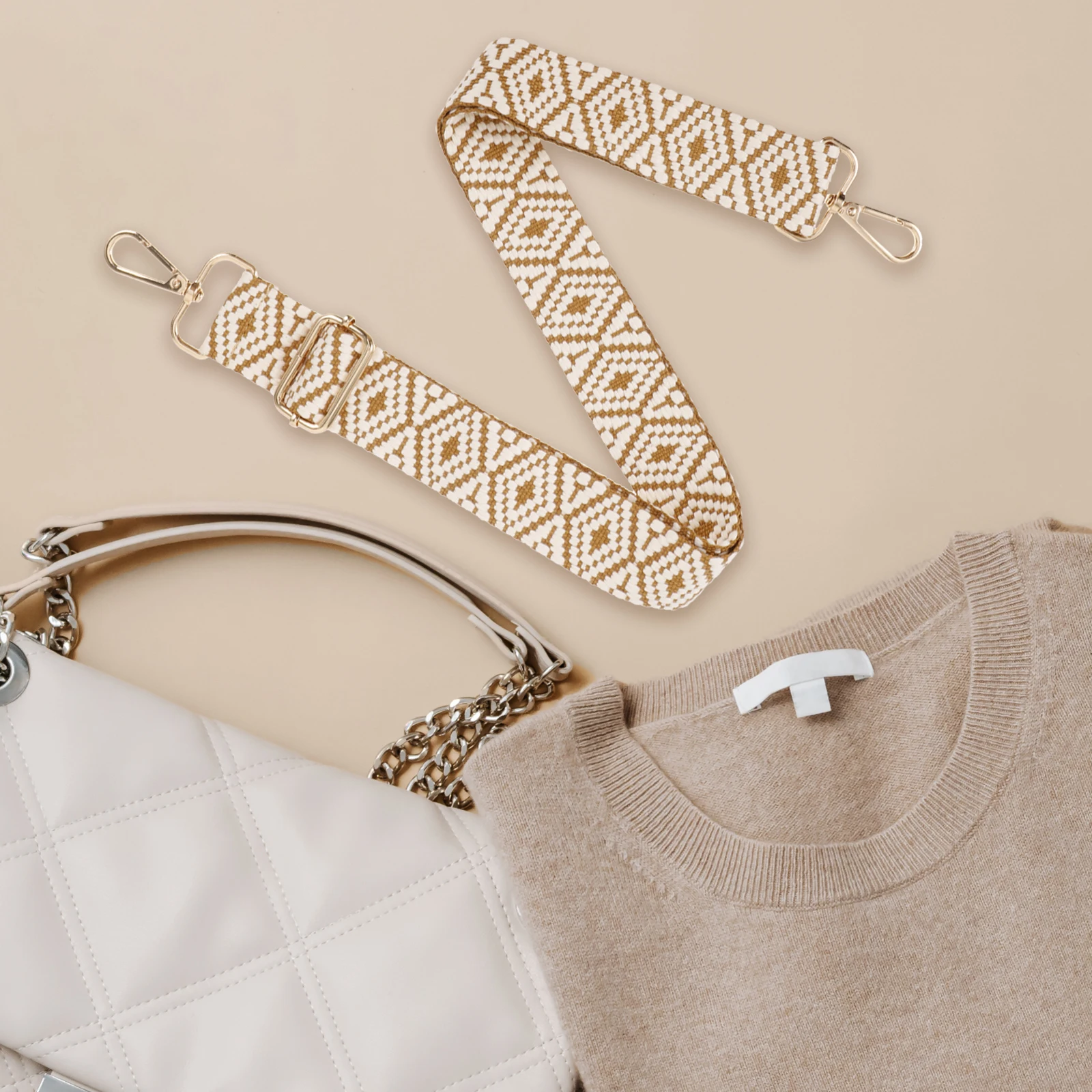 Purse Straps for Handbags Adjustable Cross Body Bag Strap Replacement Shoulder Strap Diy Universal Fashionable Durable Diagonal