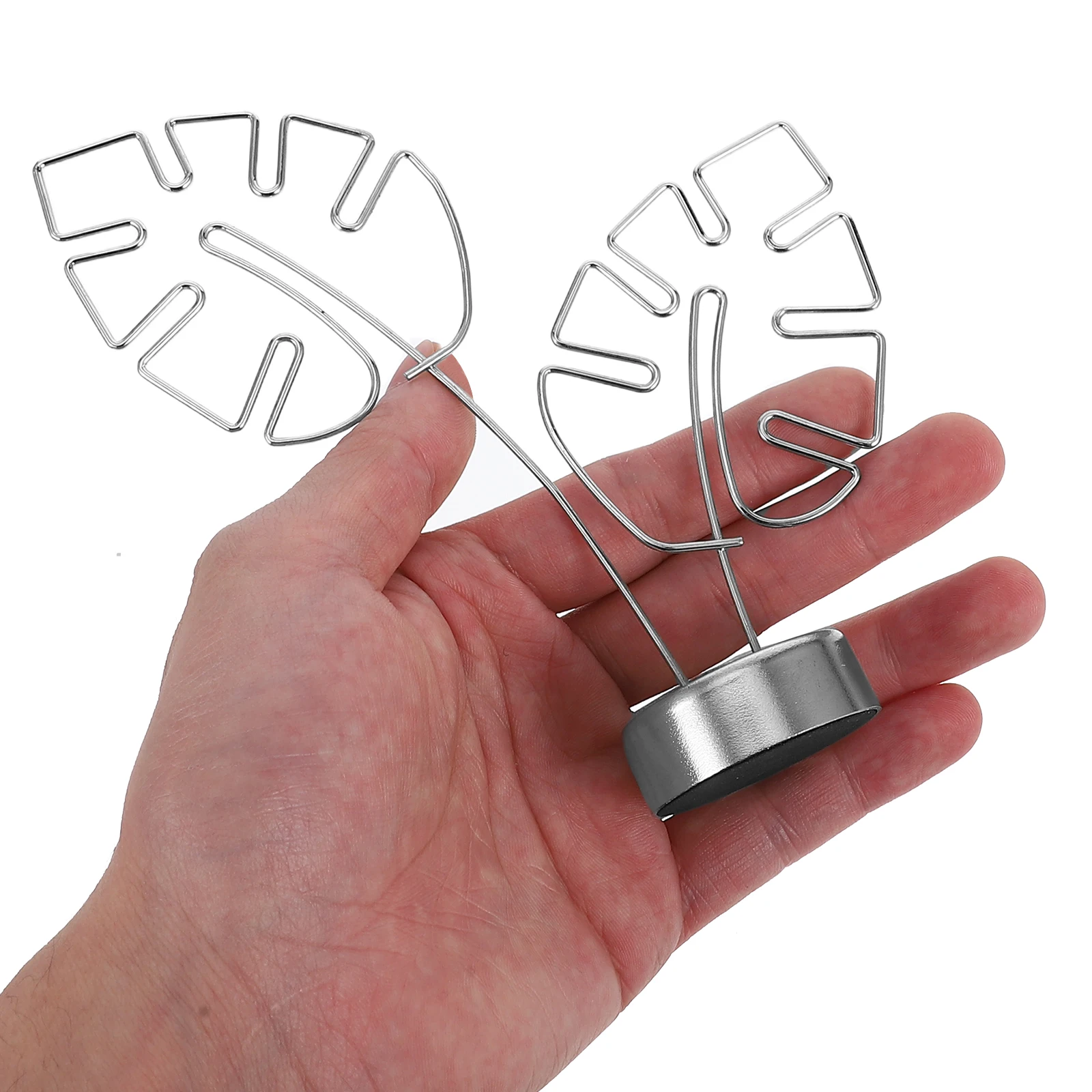 

1pcs Monstera Leaf Shape Memo Clip Holder Desktop Photo Display Stand For Notes Cards Business Card Holder Office Desk