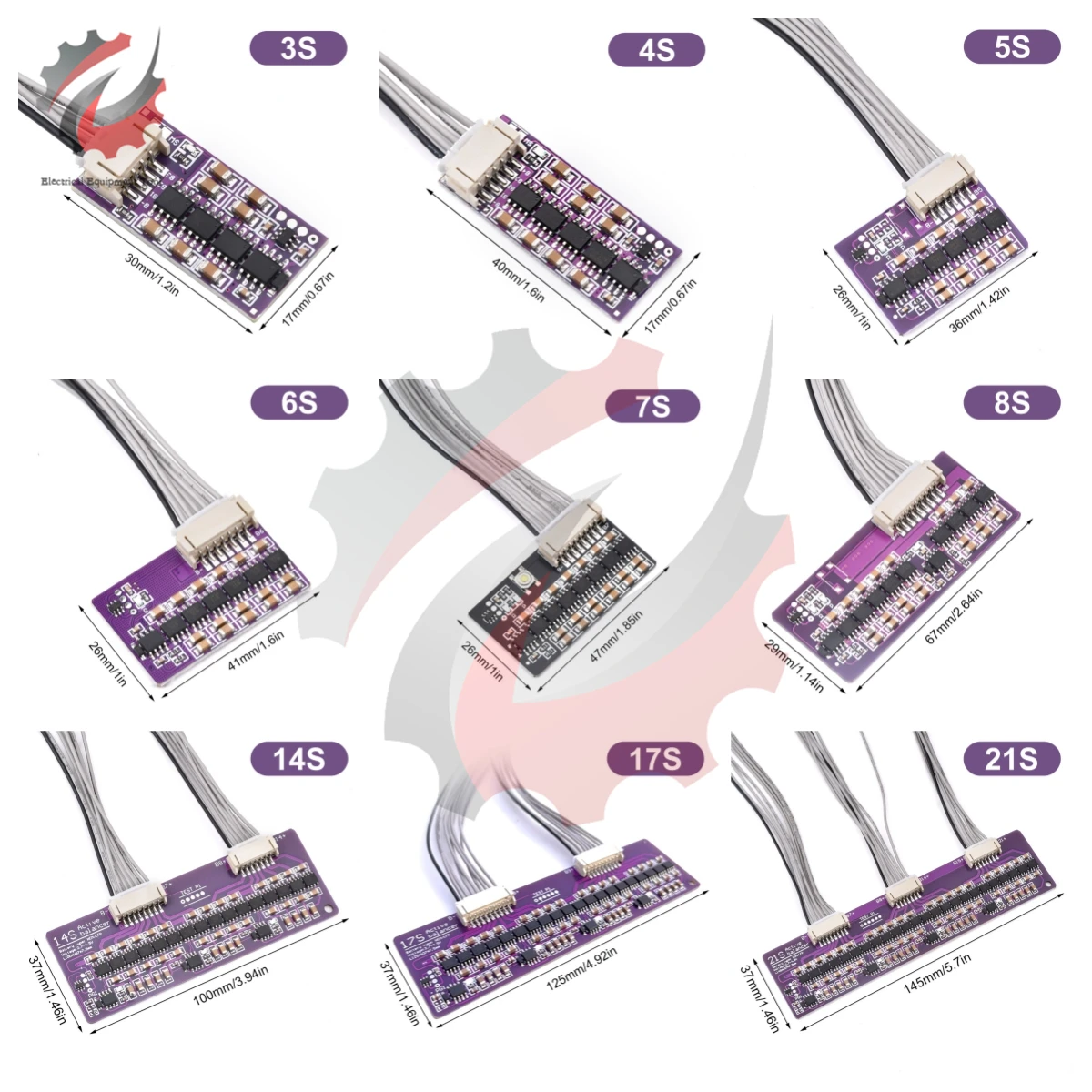 3S 4S 5S 6S 8S 14S 17S 21S 1.5A Balance Li-ion Lifepo4 Lithium Battery Active Equalizer Balancer Energy Transfer BMS