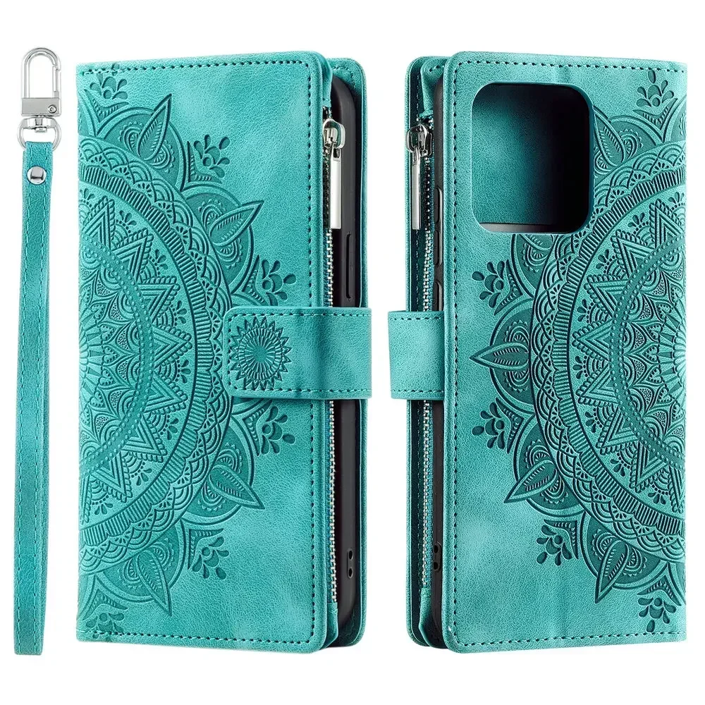 Crossbody Zipper Leather Book Case for Xiaomi 14 Pro 13T 12T 10 T 13 Lite 11 NE 5G Luxury Cover Mi 10T 11T 12X 14 Ultra X Funda