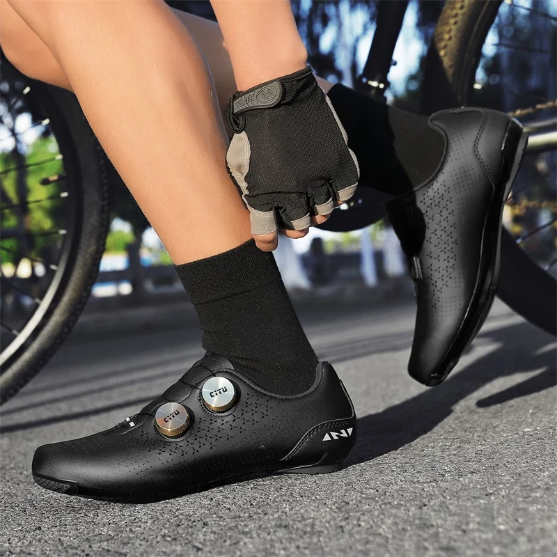 Herren Fahrradschuhe Radsport Schnellverschluss-Schuhe MTB Rennrad Unisex Profi-Rennschuhe Modische Gummi-Flachschuhe – Detail 21