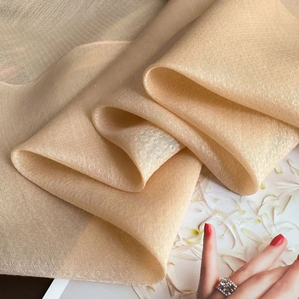 

Elegant Soft Thin Luxury Silk Scarf Large Flower Embroidery Women Hijab Shawls Foulard Wraps Shiny Lace Scarf Female