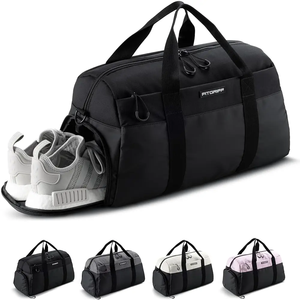 

® Gym Bag V2 for Men and Women with Shoe & Wet Compartment - Duffle Bag for Travel, Sports, Fitness and Workout