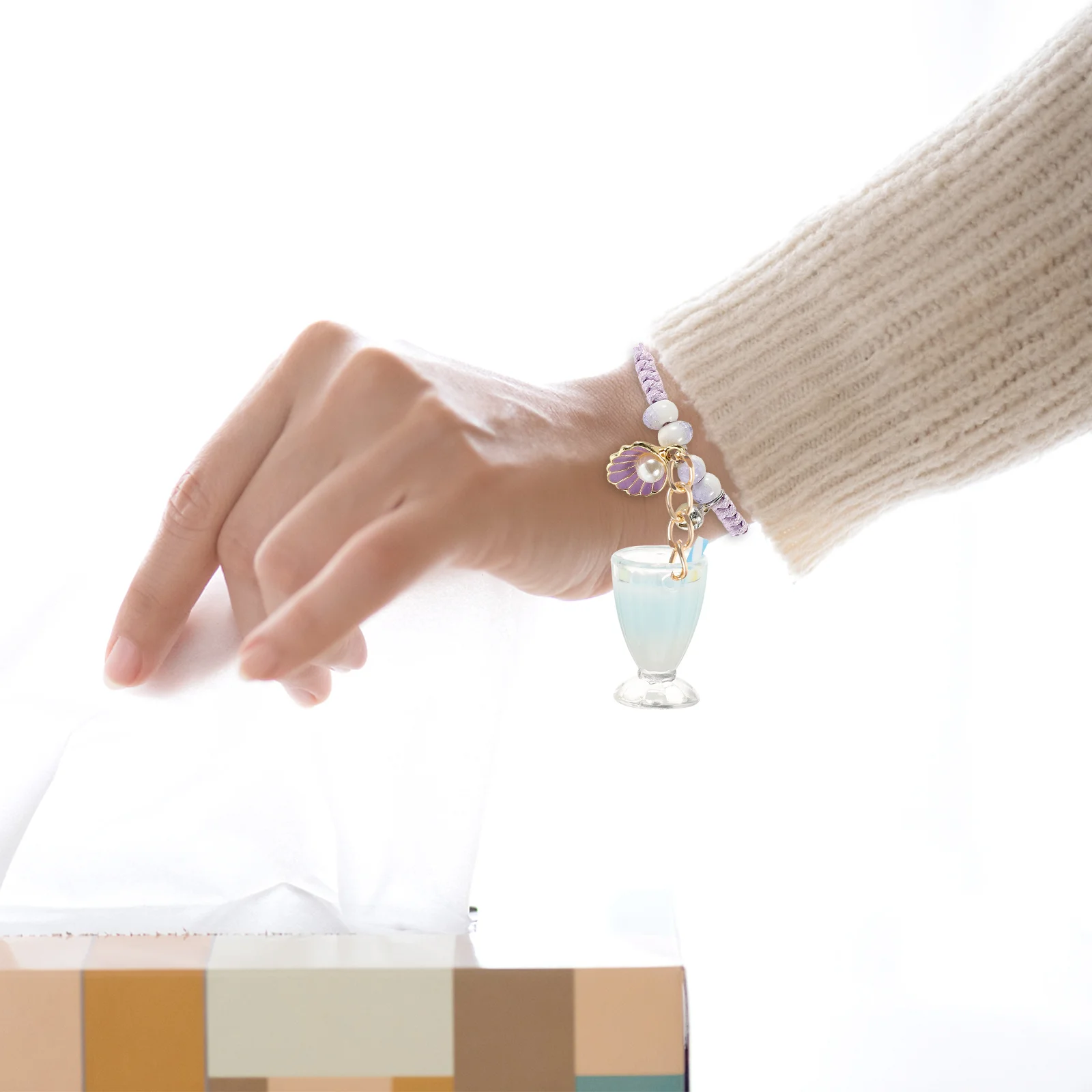 

10Pcs Mini Resin Drinking Cup Charms Pendant for DIY Jewelry Making Keychains Bracelets Necklaces Earrings Drinking Cup Charms