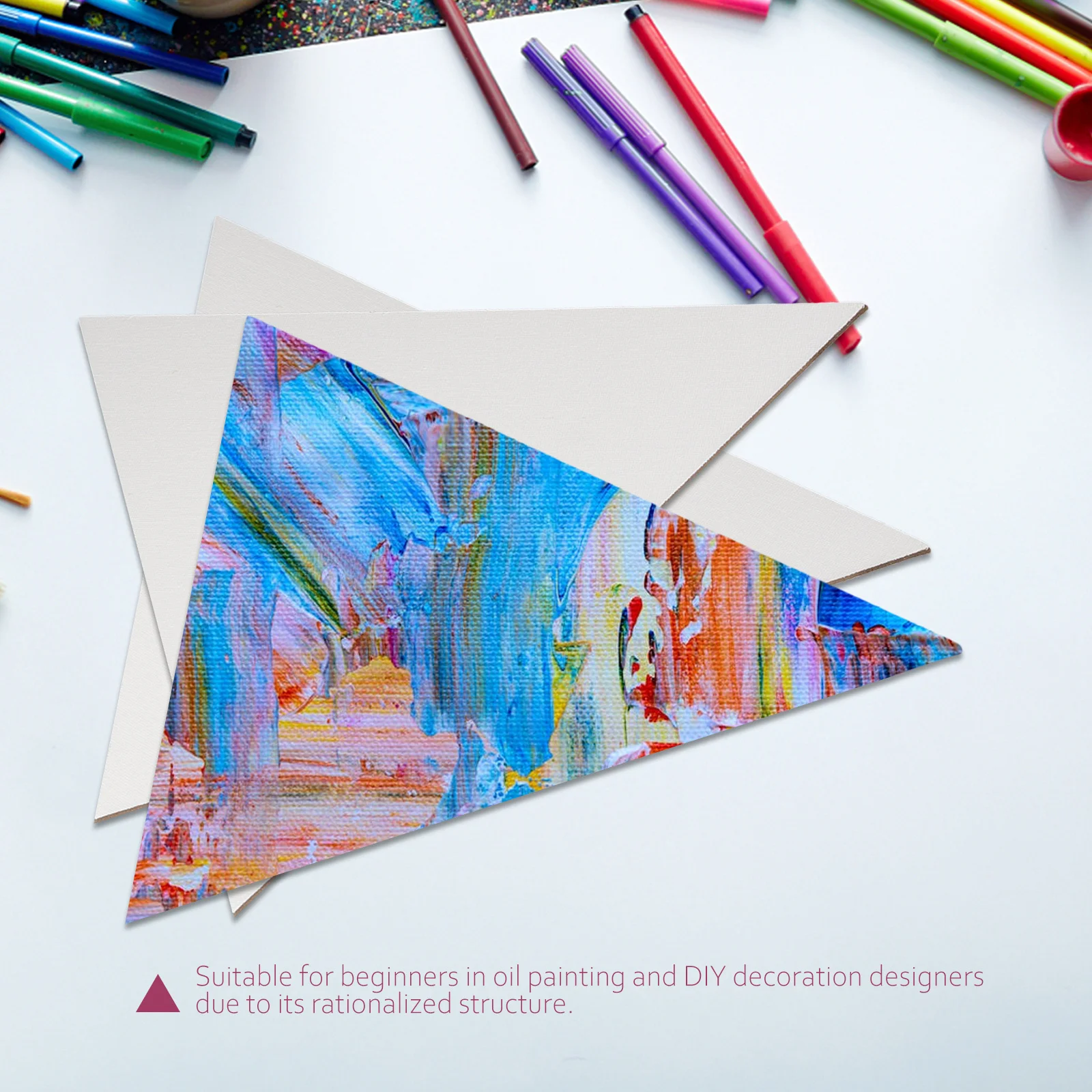 

5Pcs Canvas Boards Blank Painting Panels Sturdy Canvas Drawing Board Oil Paint Panel for Artists Beginners Boards for Painting