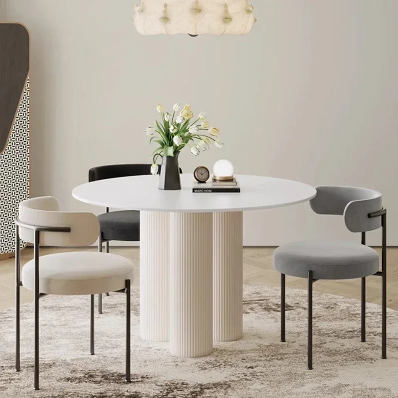 

Round Coffee Dining Table Salon Kitchen Modern Nordic Luxury Dining Table Living Room Lounge Juegos De Comedor Home Furniture