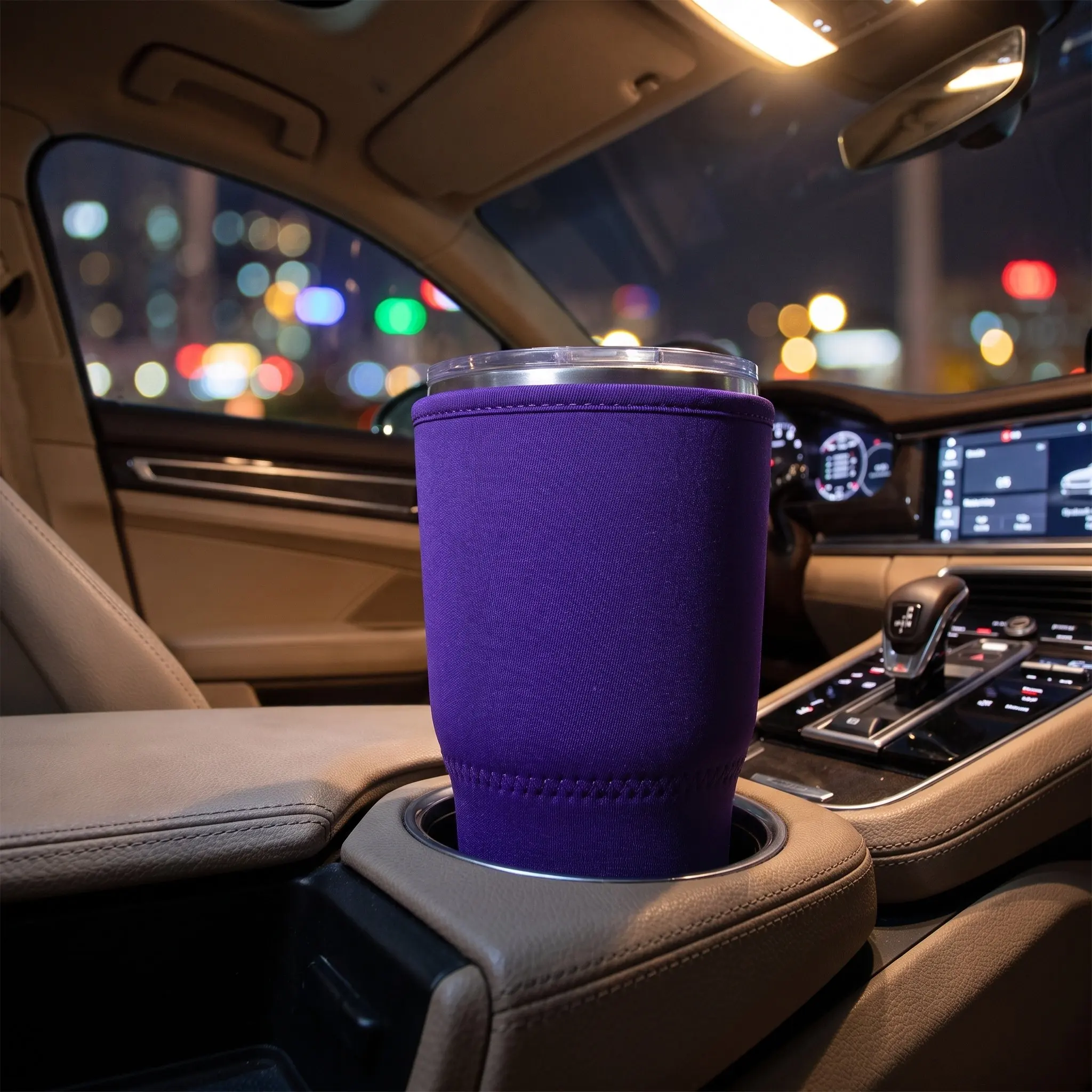 5Pcs Neoprene Insulated Coffee Cup Sleeve Thick Neoprene Drink Cover Tumbler Cozy Reusable Office Commuting Drink Protector