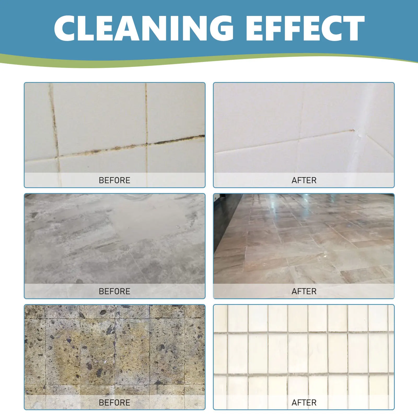 Stone Stain Remover Tile Stubborn Oil Stain Cleaning Bathroom Mold Removal Decontamination Polishing Powder Ceramic Tile Cleaner