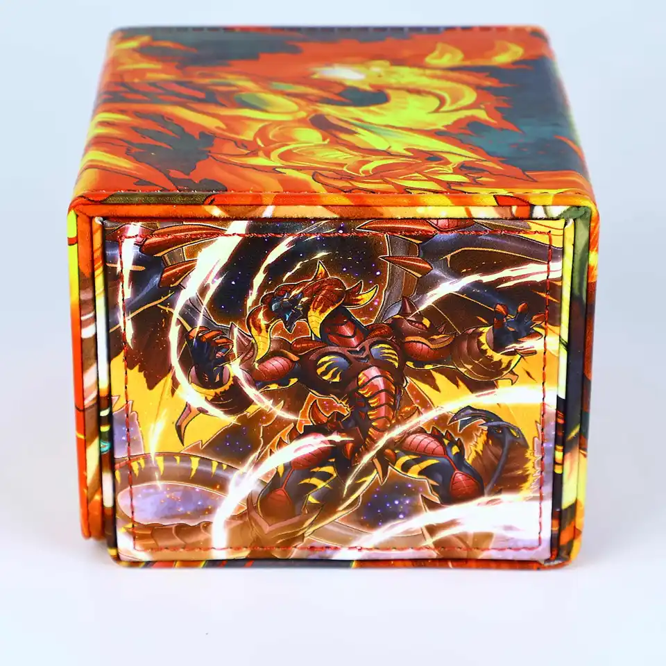 Diy Yu-Gi-Oh! Red Dragon Archfiend/assault Mode Card Storage Box Opcg Ptcg  Ws Ygo Leather Magnetic Card Storage Box Anime Gift - AliExpress 26