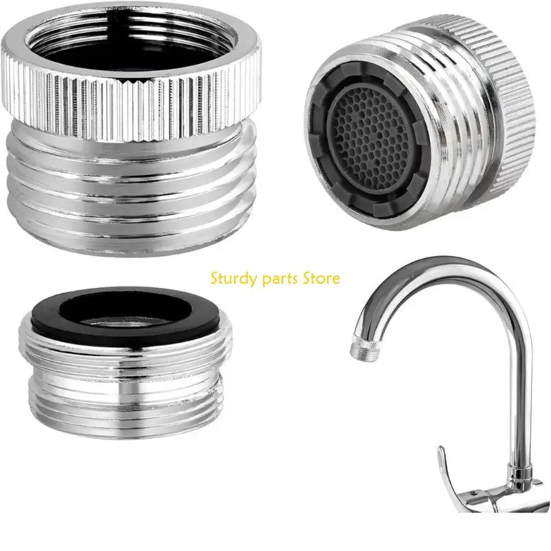 97QC مرفق خرطوم صنبور مقاوم للتسرب 2 حزمة متينة النحاس كروم لوحة Aerator محول 3/4inch الخيط يومي الاستخدام غير الرسمي