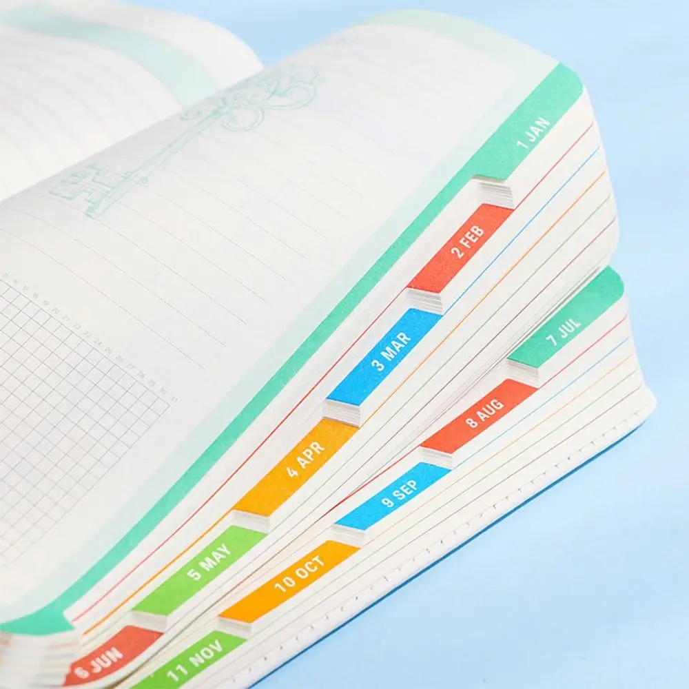 Planer na rok 2026, notes, odporny na zużycie, 12 miesięcy, format A5, notes do planowania, prosty, przenośny dziennik, zeszyty do pisania.